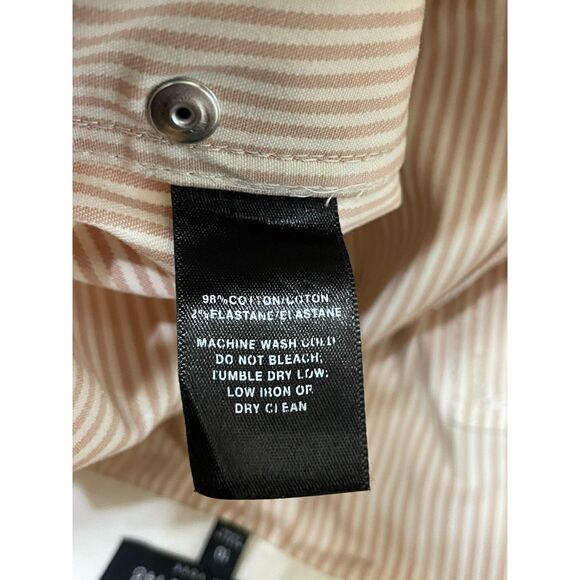 Lafayette 148 Women's 10 Brown Pant Cotton Cropped Striped Wide Leg Boho Culotte - Picture 7 of 11